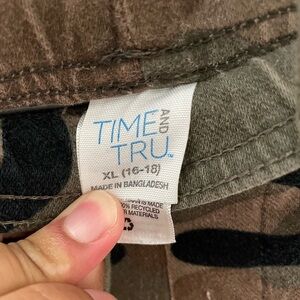 Time and Tru Camo Pattern Jacket